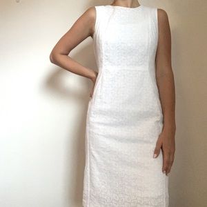 Calvin Klein white lace dress